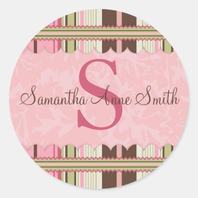 Adesivo Redondo G Moograma do Sticker (Frente)