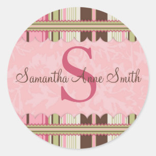 Adesivo Redondo G Moograma do Sticker