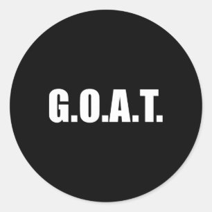 Adesivo Redondo G.o.a.t Maior de todos os tempos