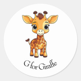 Adesivo Redondo G para Giraffe