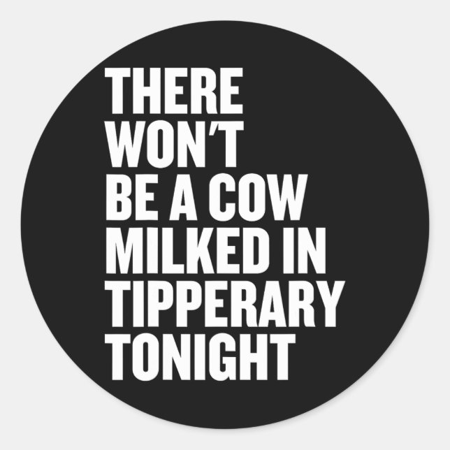 Adesivo Redondo Gaa Tipperary Irish Hurling - Camisetas da Irlanda (Frente)