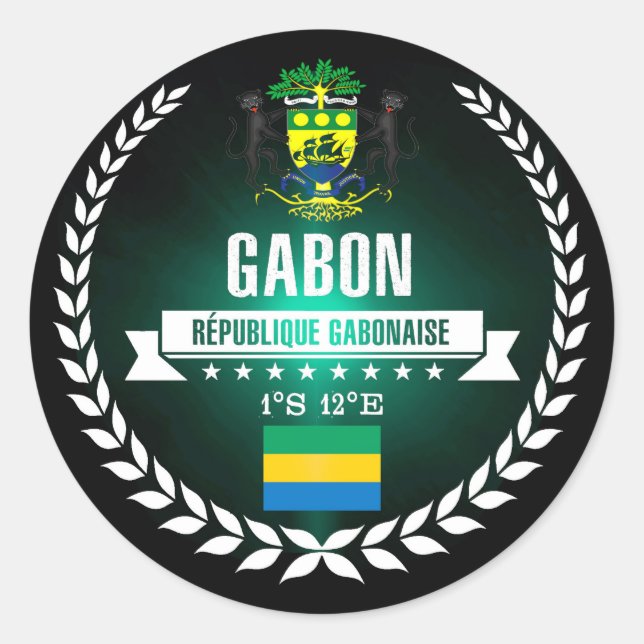Adesivo Redondo Gabão (Frente)
