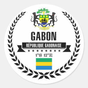 Adesivo Redondo Gabon