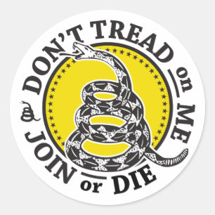 Adesivo Redondo Gadsden Cobra Crest