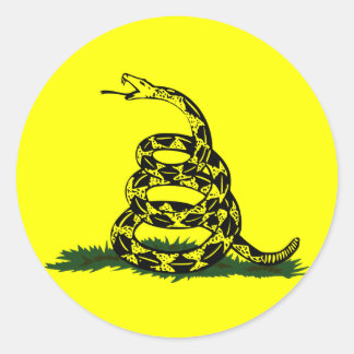 Adesivo Redondo Gadsden Cobra Sticker