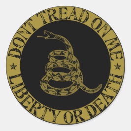 Adesivo Redondo Gadsden Sticker