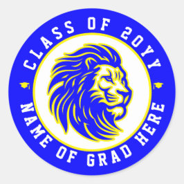Adesivo Redondo Gahanna Lincoln Lions Classe 2024 Envelope Seal