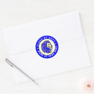 Adesivo Redondo Gahanna Lincoln Lions Classe 2024 Envelope Seal
