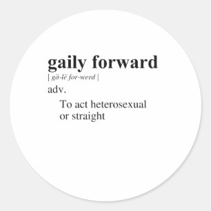 ADESIVO REDONDO GAILY FORWARD