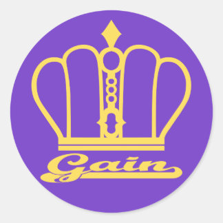 Adesivo Redondo Gain decal
