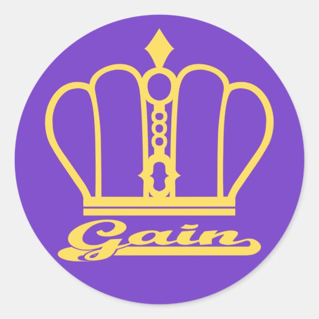 Adesivo Redondo Gain decal (Frente)
