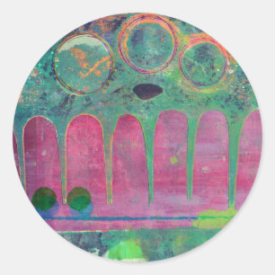 Adesivo Redondo Galáxia