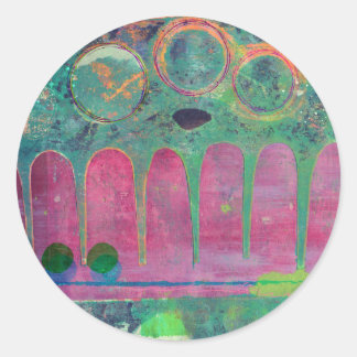 Adesivo Redondo Galáxia