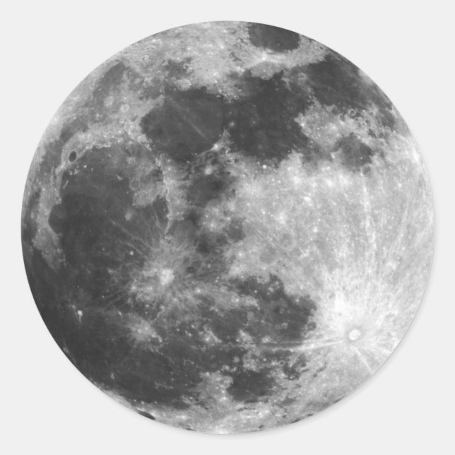 Adesivo Redondo Galáxias da lua estrelas do espaço galáxias fotogr (Frente)