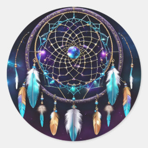Adesivo Redondo Galaxy Dreamcatcher
