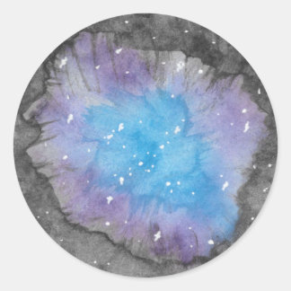 Adesivo Redondo Galaxy Geode Stickers