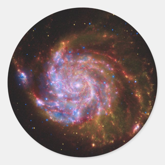 Adesivo Redondo Galaxy M101 Stickers (Frente)