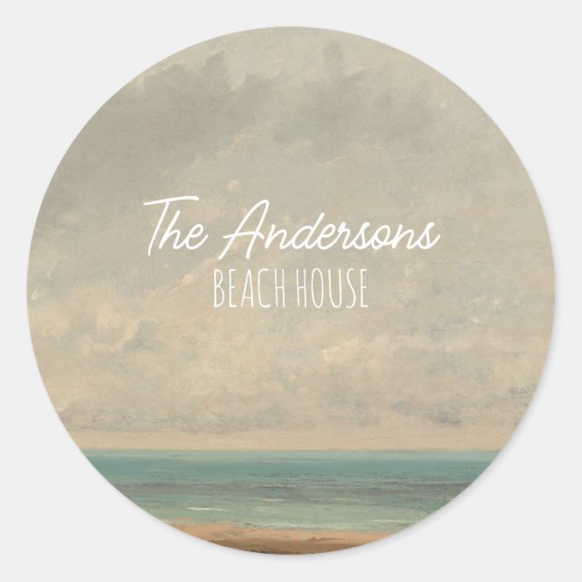 Adesivo Redondo Galeria Nacional do Curso Gustave 1866 (Frente)