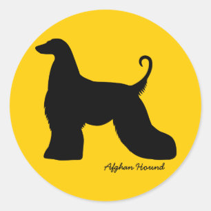 Adesivo Redondo Galgo afegão