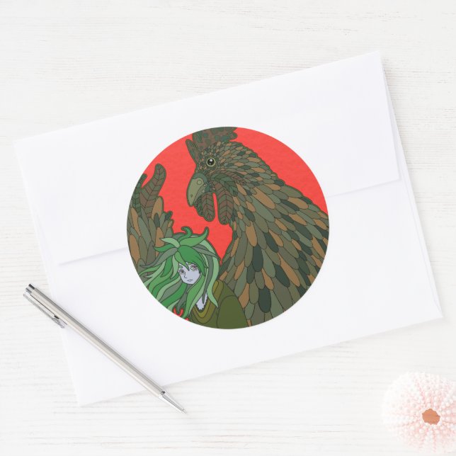Adesivo Redondo Galo (Envelope)