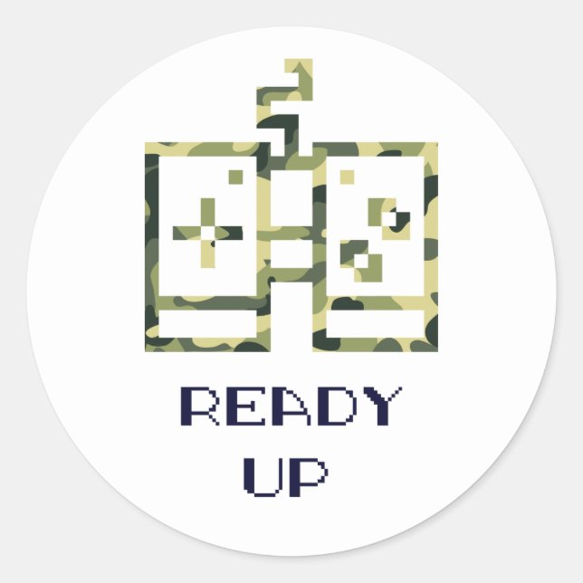 Adesivo Redondo Gamer preparado para o Controlador de Jogo de Víde (Frente)