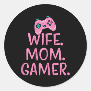 Adesivo Redondo Gamer Shirts Vídeo Jogo Boys Men Girl Gift