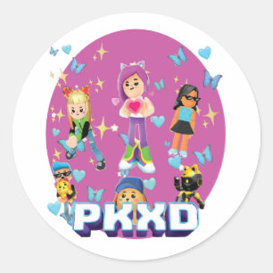 Adesivo Redondo Gamer Sticker Colorido para Crianças, Jogo pKXd