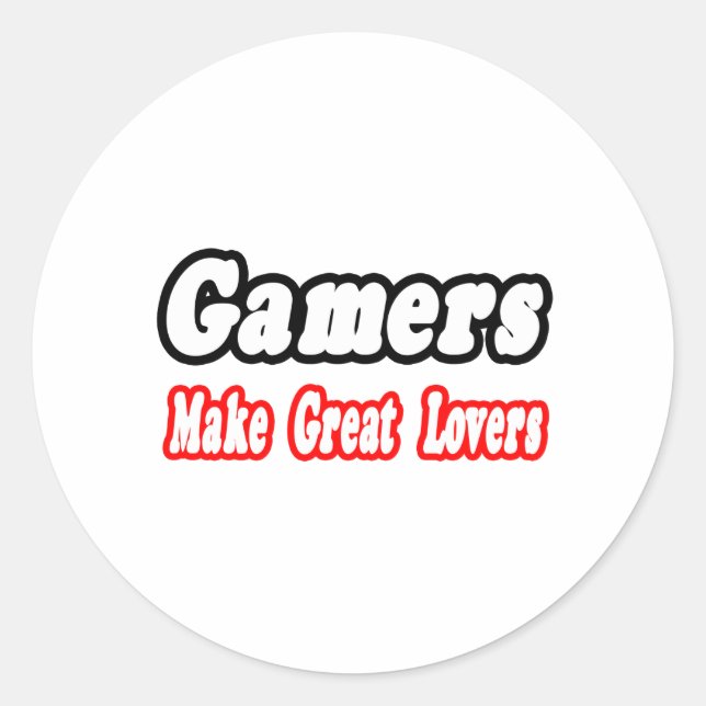 Adesivo Redondo Gamers fazem Excelentes (Frente)