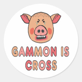Adesivo Redondo Gammon Is Cross