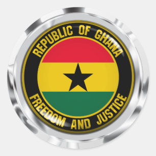 Adesivo Redondo Gana Round Emblem