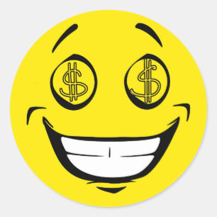Adesivo Redondo Ganancioso Olho Amarelo