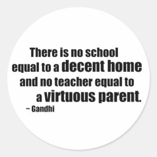 Adesivo Redondo Gandhi Homeschool