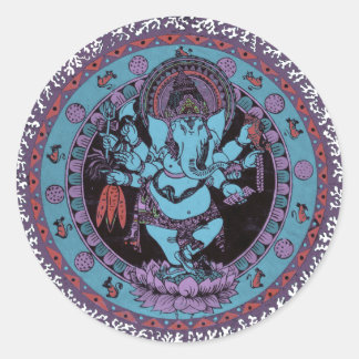 Adesivo Redondo Ganesh Dancer