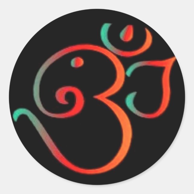 Adesivo Redondo Ganesh Om (Frente)
