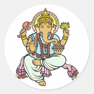 Adesivo Redondo Ganesha