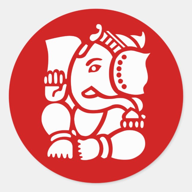Adesivo Redondo Ganesha (Frente)