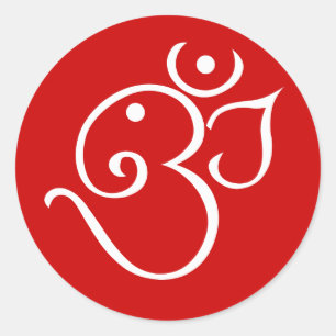 Adesivo Redondo Ganesha OM denomina o design
