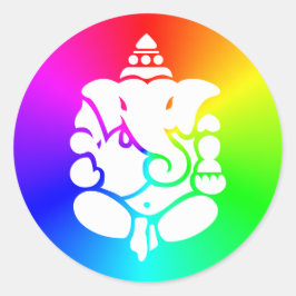 Adesivo Redondo Ganesha Rainbow