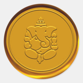 Adesivo Redondo Ganesha Seal