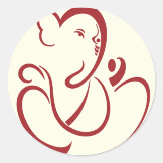 Adesivo Redondo Ganesha Sticker