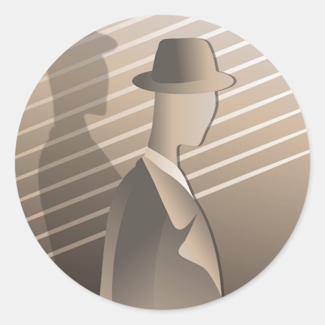 Adesivo Redondo Gangster (Frente)