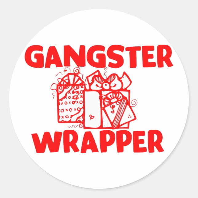 Adesivo Redondo Gangster Wrapper (Frente)