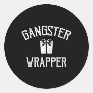 Adesivo Redondo Gangster Wrapper Rapper Natal