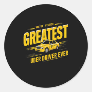 Adesivo Redondo Ganha o driver do Uber Dia de os pais 2