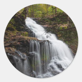 Adesivo Redondo Ganoga Falls - Outono de 2018
