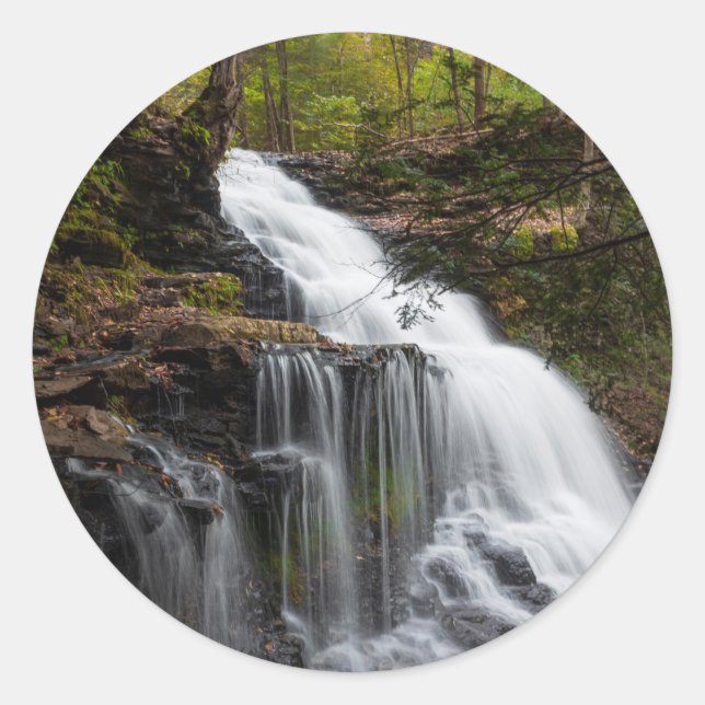 Adesivo Redondo Ganoga Falls - Outono de 2018 (Frente)