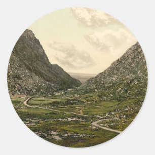 Adesivo Redondo Gap de Dunloe, Killarney, Kerry do condado