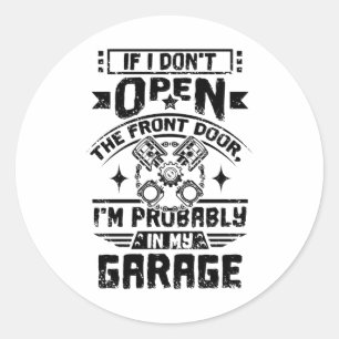 Adesivo Redondo Garagem Mecânica