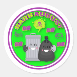 Adesivo Redondo GarbAugust Sticker