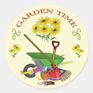 Adesivo Redondo Gardener's Garden Time Sticker